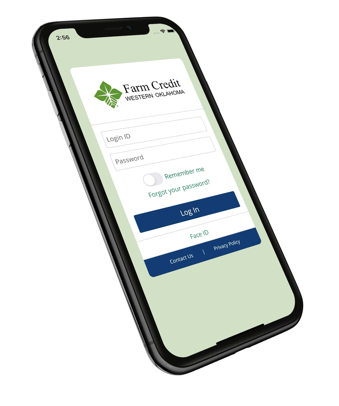 Farm Credit of Western Oklahoma mobile mockup